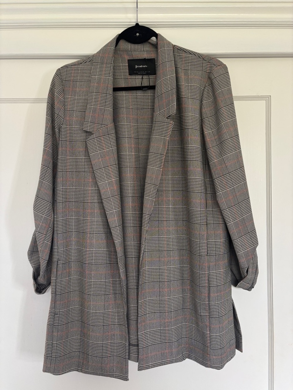 stradivarius Gray Glen Plaid Blazer